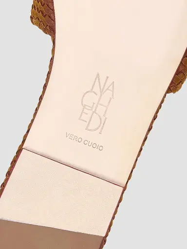 Naghedi Women's St. Barths Slide Sandals - Teak - Size 11 | Thumbnail 4