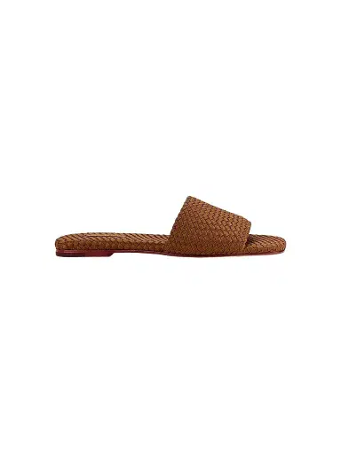Naghedi Women's St. Barths Slide Sandals - Teak - Size 11 | Thumbnail 1