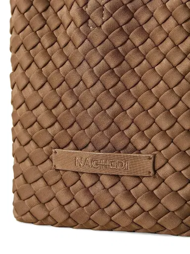Naghedi Women's St. Barths Petit Tote Bag - Mink | Thumbnail 4 Naghedi Women's St. Barths Petit Tote Bag - Mink | Thumbnail 4