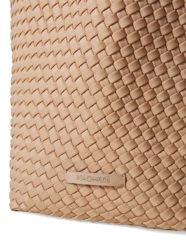 Naghedi Women's St. Barths Large Tote Bag - Camel | Thumbnail 4