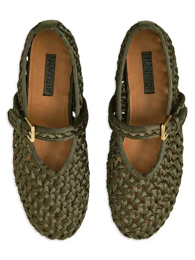 Naghedi Women's Sydney Satin Mary Jane Flats | Thumbnail 2 Naghedi Women's Sydney Satin Mary Jane Flats | Thumbnail 2