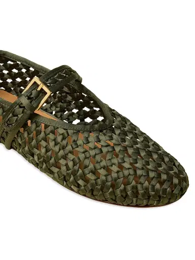 Naghedi Women's Sydney Satin Mary Jane Flats | Thumbnail 3 Naghedi Women's Sydney Satin Mary Jane Flats | Thumbnail 3