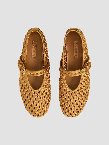 Naghedi Women's Sydney Satin Mary Jane Flats | Thumbnail 2