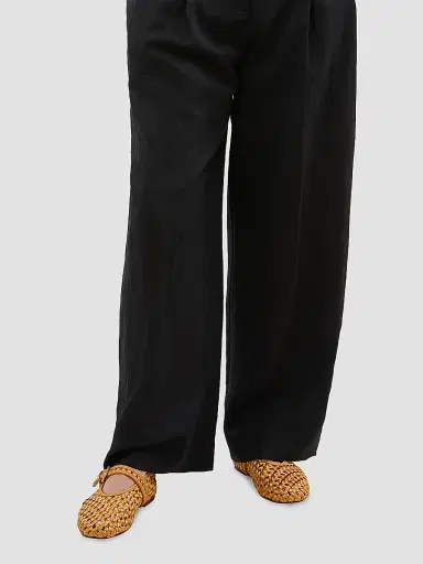 Naghedi Women's Sydney Satin Mary Jane Flats | Thumbnail 5