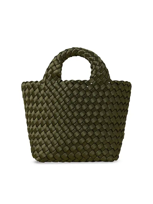 Naghedi Women's St. Barths Petit Satin Tote Bag - Juniper