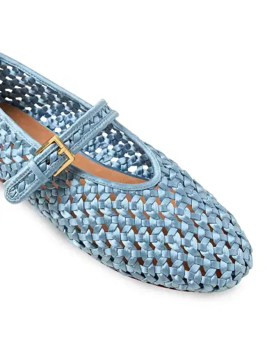 Naghedi Women's Sydney Satin Mary Jane Flats | Thumbnail 3