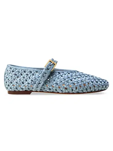 Naghedi Women's Sydney Satin Mary Jane Flats | Thumbnail 1
