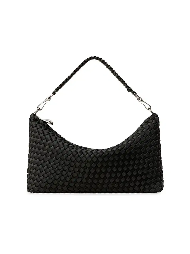 Naghedi Women's Porto  Half-Moon Shoulder Bag - Onyx