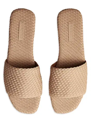 Naghedi Women's St. Barths Slide Sandals - Camel - Size 5 | Thumbnail 2