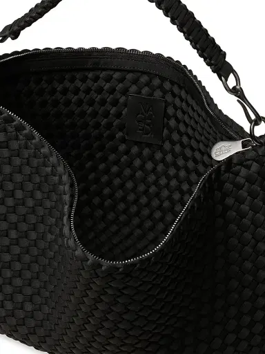 Naghedi Women's Porto Medium Half-Moon Shoulder Bag - Onyx | Thumbnail 5