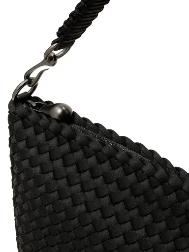 Naghedi Women's Porto Medium Half-Moon Shoulder Bag - Onyx | Thumbnail 6
