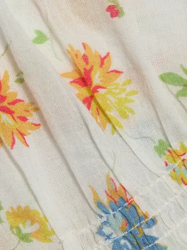 DÔEN Women's Helia Floral Midi-Dress - Dahlia Floral - Size XS | Thumbnail 7