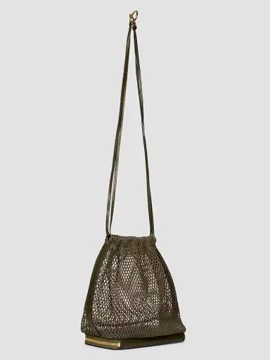 Alaïa Women's Fishnet Bucket Bag - Camouflage Green | Thumbnail 3
