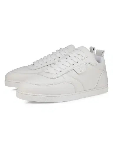 Christian Louboutin Men's SK VI Low-Top Sneakers - White - Size 15 | Thumbnail 2