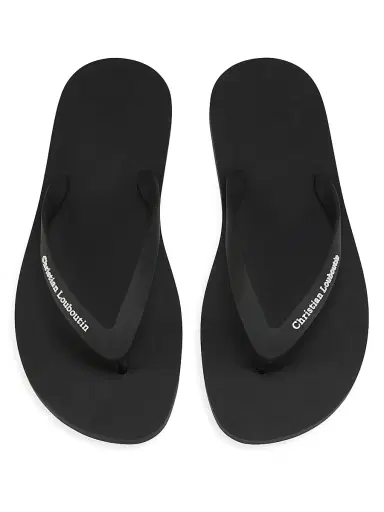 Christian Louboutin Men's Summer Rubber Thong Sandals - Black - Size 13 | Thumbnail 4 Christian Louboutin Men's Summer Rubber Thong Sandals - Black - Size 13 | Thumbnail 4