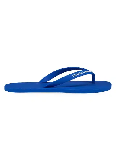 Christian Louboutin Men's Summer Rubber Thong Sandals - Azurite - Size 13 | Thumbnail 1 Christian Louboutin Men's Summer Rubber Thong Sandals - Azurite - Size 13 | Thumbnail 1