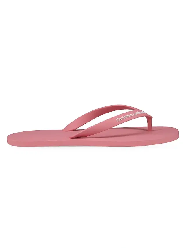 Christian Louboutin Men's Summer Rubber Thong Sandals - Bon Bon