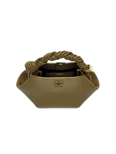 Ganni Women's Bou Mini Top Handle Bag - Olive | Thumbnail 3