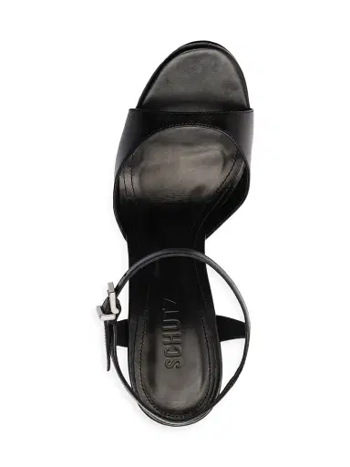 Schutz Women's Scarlett 115MM Leather Platform Sandals - Black | Thumbnail 7 Schutz Women's Scarlett 115MM Leather Platform Sandals - Black | Thumbnail 7