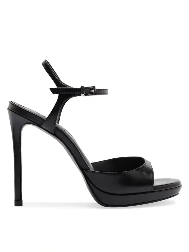 Schutz Women's Scarlett 115MM Leather Platform Sandals - Black