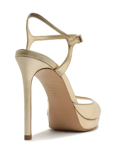Schutz Women's Scarlett 115MM Leather Platform Sandals - Platinum | Thumbnail 4 Schutz Women's Scarlett 115MM Leather Platform Sandals - Platinum | Thumbnail 4