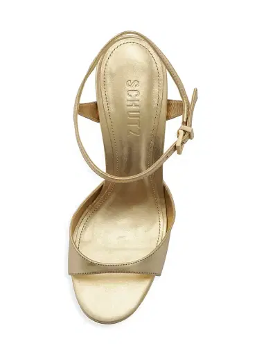 Schutz Women's Scarlett 115MM Leather Platform Sandals - Platinum | Thumbnail 7 Schutz Women's Scarlett 115MM Leather Platform Sandals - Platinum | Thumbnail 7