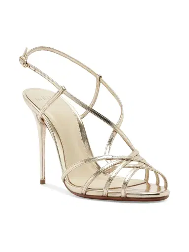 Alexandre Birman Women's Kim 100MM Strappy Leather Sandals - Golden - Size 12 | Thumbnail 2 Alexandre Birman Women's Kim 100MM Strappy Leather Sandals - Golden - Size 12 | Thumbnail 2