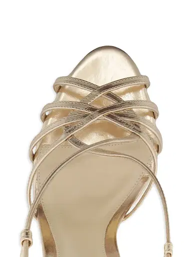 Alexandre Birman Women's Kim 100MM Strappy Leather Sandals - Golden - Size 12 | Thumbnail 8 Alexandre Birman Women's Kim 100MM Strappy Leather Sandals - Golden - Size 12 | Thumbnail 8