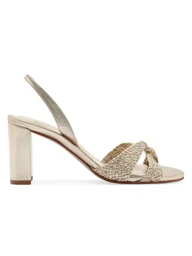 Alexandre Birman Women's Sabrina 75MM Braided Leather Slingback Sandals | Thumbnail 1 Alexandre Birman Women's Sabrina 75MM Braided Leather Slingback Sandals | Thumbnail 1