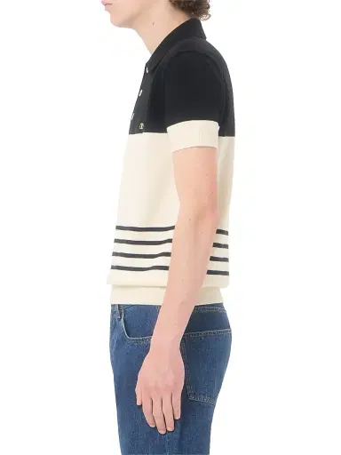 Valentino Garavani Men's Wool Polo Shirt with VLogo - Butter Black - Size Small | Thumbnail 4 Valentino Garavani Men's Wool Polo Shirt with VLogo - Butter Black - Size Small | Thumbnail 4