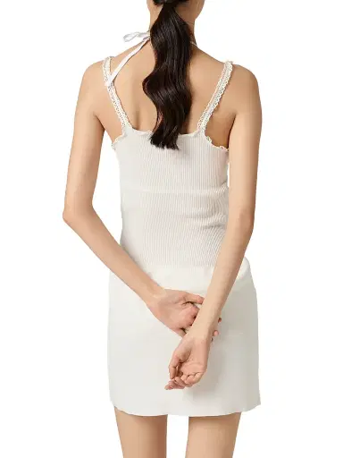 Miu Miu Women's Cotton and Lace Dress | Thumbnail 3