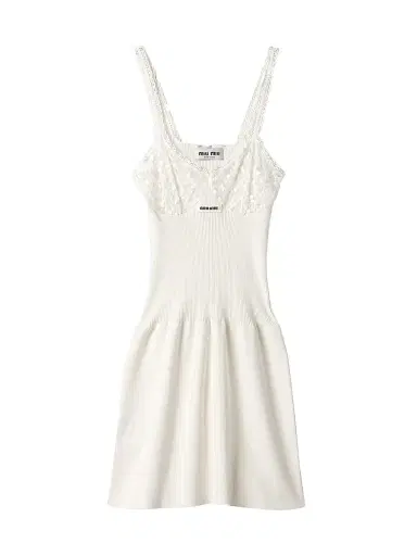 Miu Miu Women's Cotton and Lace Dress | Thumbnail 1