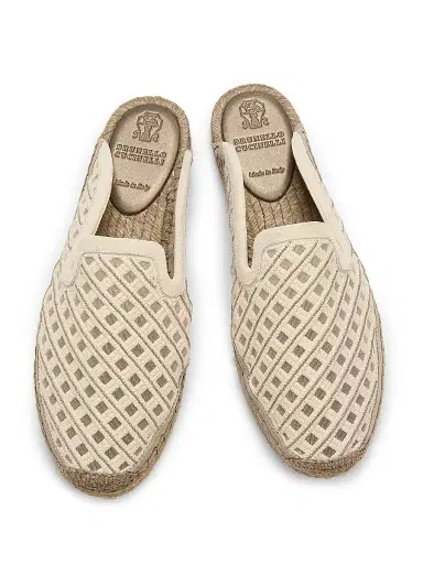 Brunello Cucinelli Women's Diamond - Patterned Espadrilles | Thumbnail 4 Brunello Cucinelli Women's Diamond - Patterned Espadrilles | Thumbnail 4