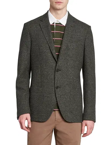 Etro Men's Herringbone Sport Coat - Bicolour - Size 48 | Thumbnail 3