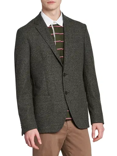 Etro Men's Herringbone Sport Coat - Bicolour - Size 48 | Thumbnail 4