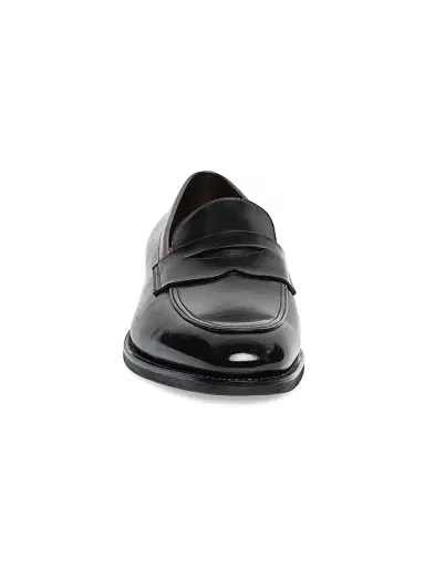 Santoni Men's Gregor Leather Penny Loafers | Thumbnail 3