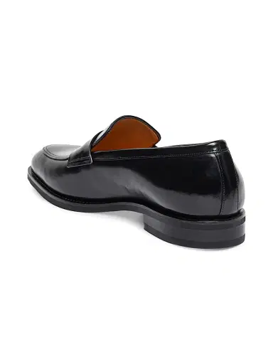 Santoni Men's Gregor Leather Penny Loafers | Thumbnail 4