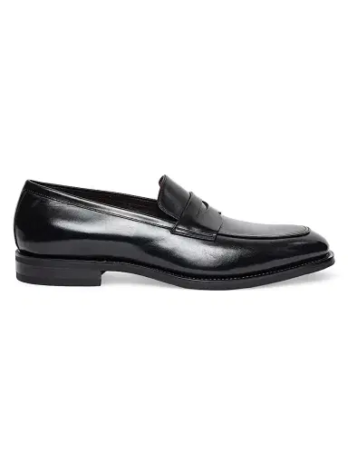 Santoni Men's Gregor Leather Penny Loafers | Thumbnail 1