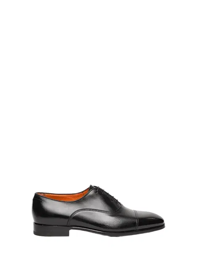Santoni Men's Archier Leather Derbys - Black
