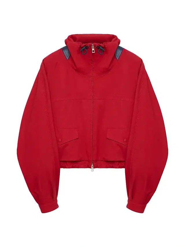 LOEWE Women's Stand Collar Double Hem Parka - Red