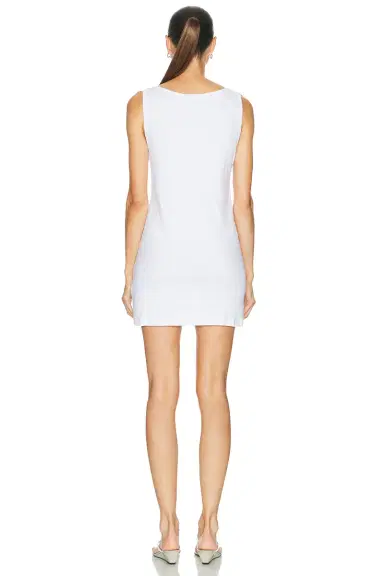 LESET Nando Boatneck Mini Dress | Thumbnail 3