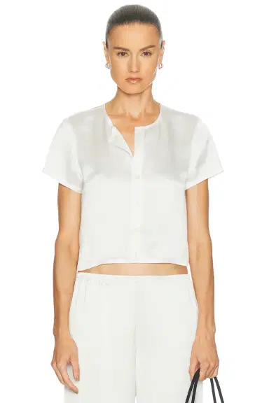 LESET Barb Short Sleeve Cardigan | Thumbnail 1