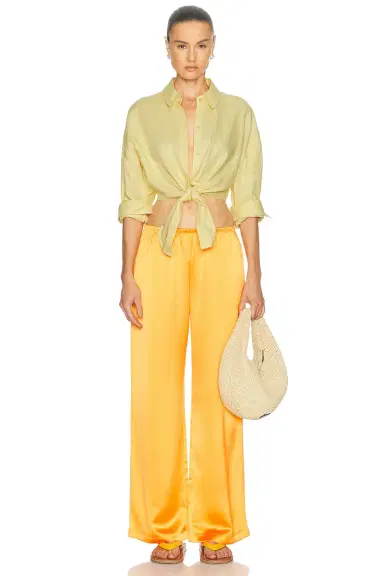Staud Lisa Linen Top | Thumbnail 4