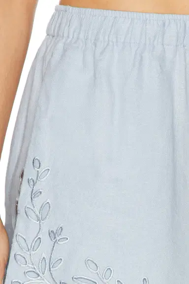 LUNYA Linen Embroidered Eyelet Short | Thumbnail 6