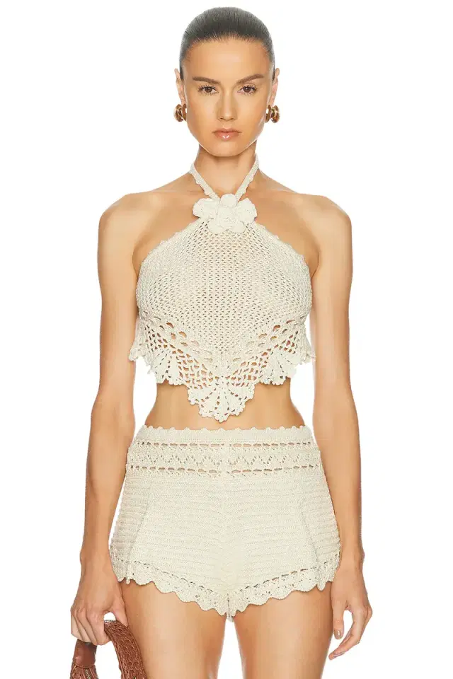 retrofete Isaure Crochet Top