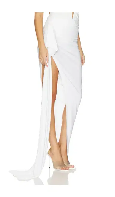Norma Kamali Diana Long Skirt W/ Bow | Thumbnail 2