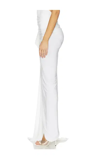 Norma Kamali Diana Long Skirt W/ Bow | Thumbnail 3