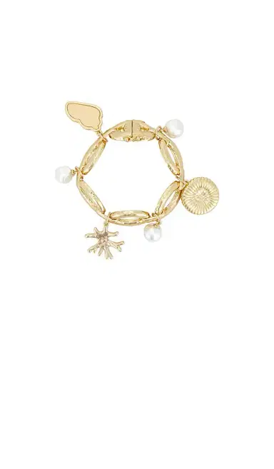 Self-Portrait Gold Coral Charm Bracelet | Thumbnail 2 Self-Portrait Gold Coral Charm Bracelet | Thumbnail 2