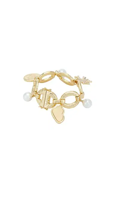 Self-Portrait Gold Coral Charm Bracelet | Thumbnail 3 Self-Portrait Gold Coral Charm Bracelet | Thumbnail 3