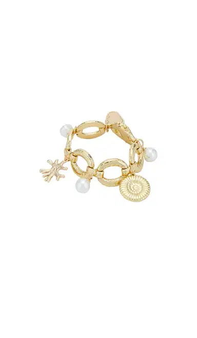 Self-Portrait Gold Coral Charm Bracelet | Thumbnail 1 Self-Portrait Gold Coral Charm Bracelet | Thumbnail 1